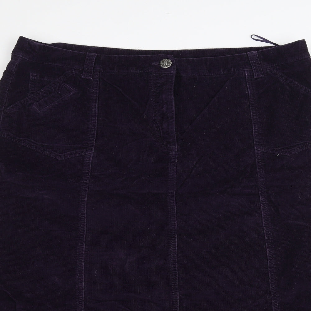 Per Una Womens Purple   A-Line Skirt Size 18
