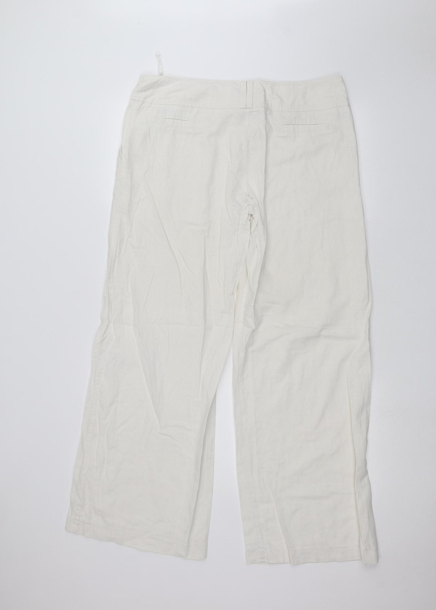 Dorothy Perkins Womens White   Trousers  Size 16 L28 in
