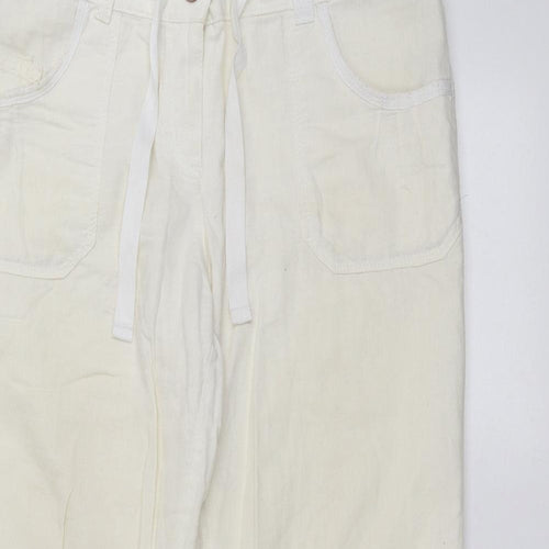 George Womens White   Trousers  Size 14 L29 in