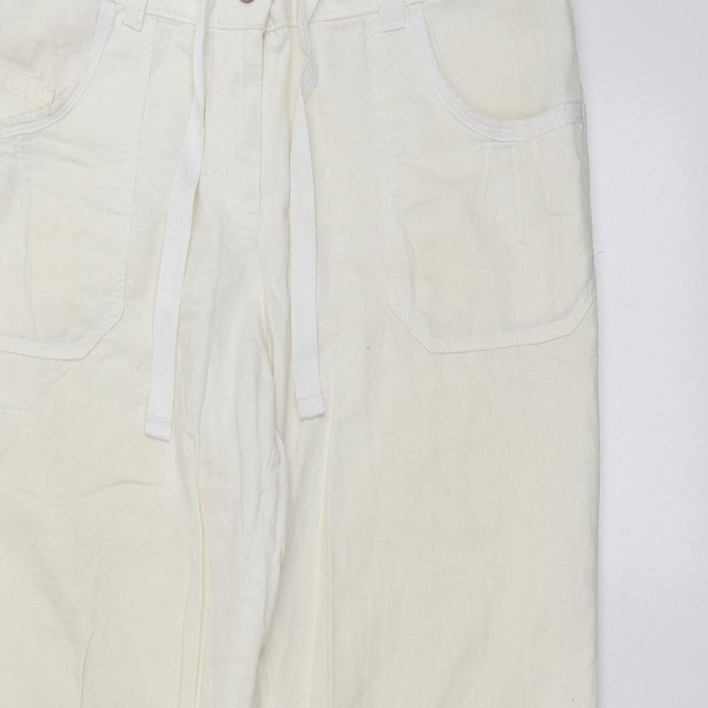 George Womens White   Trousers  Size 14 L29 in