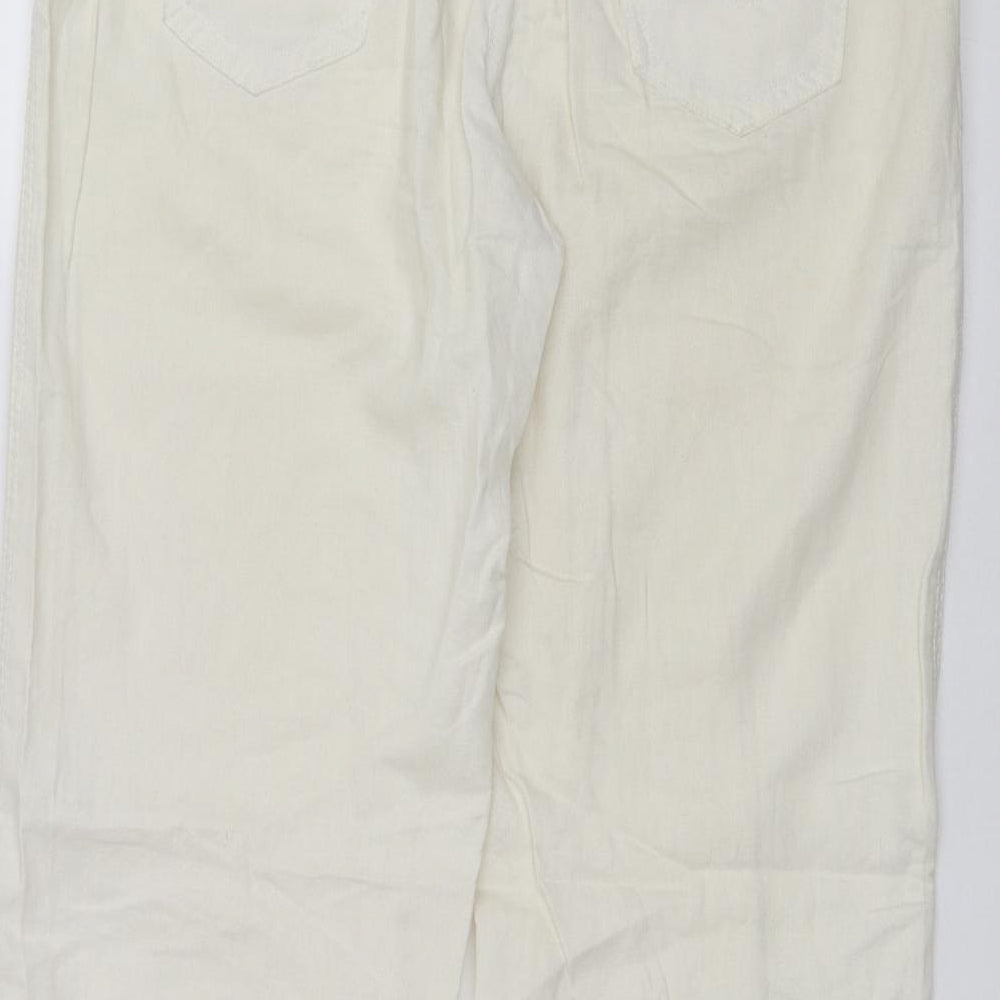 George Womens White   Trousers  Size 14 L29 in