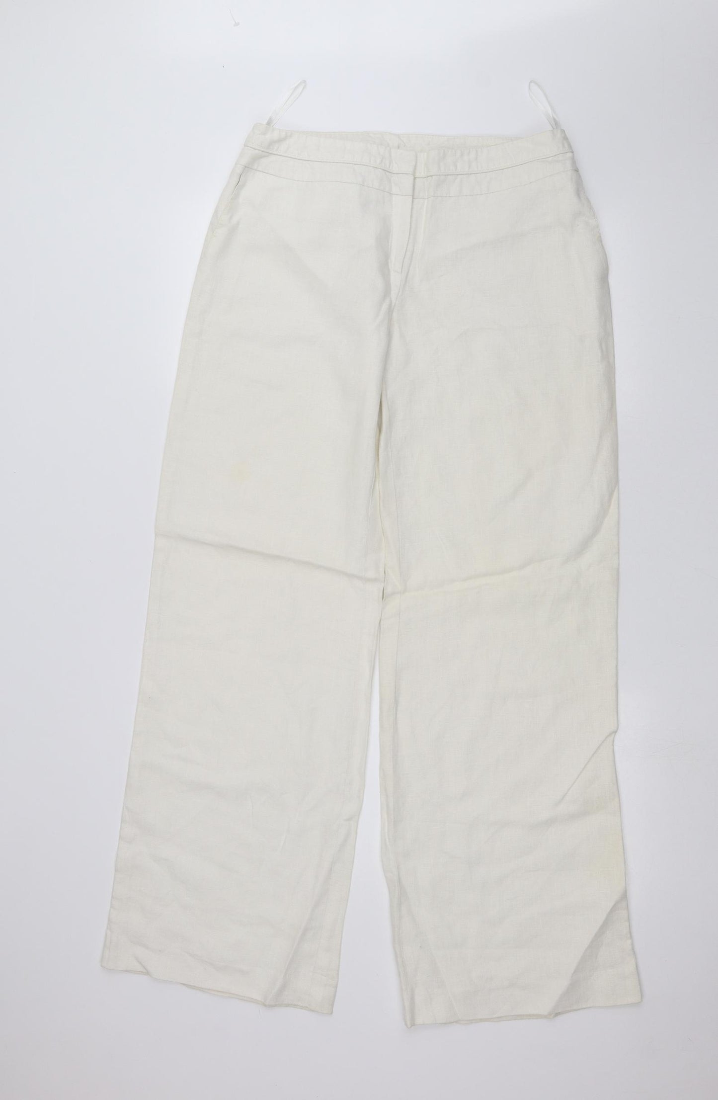 F&F Womens White   Trousers  Size 12 L30 in
