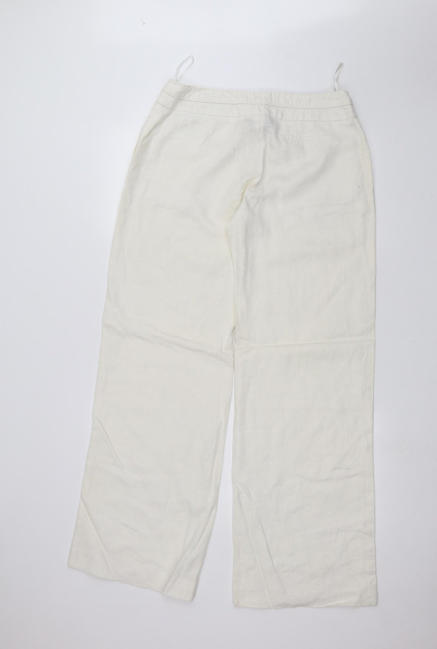 F&F Womens White   Trousers  Size 12 L30 in
