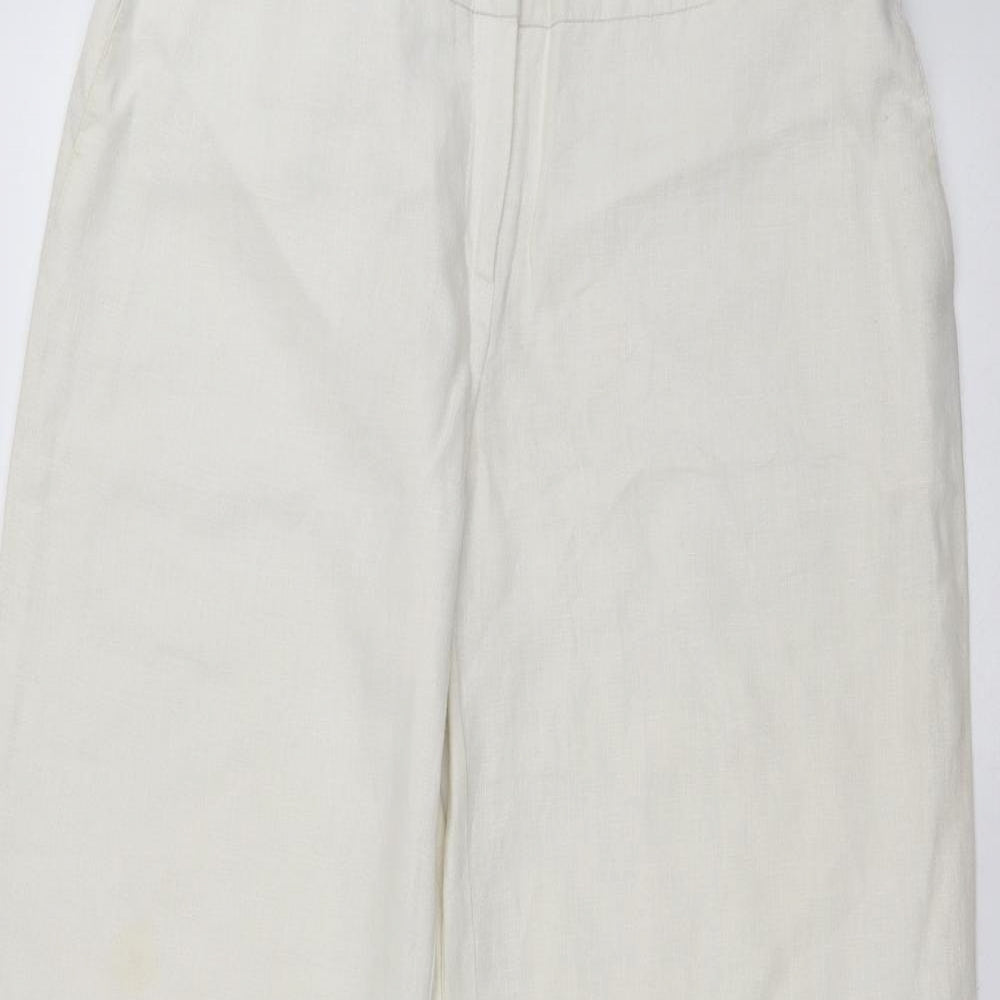 F&F Womens White   Trousers  Size 12 L30 in