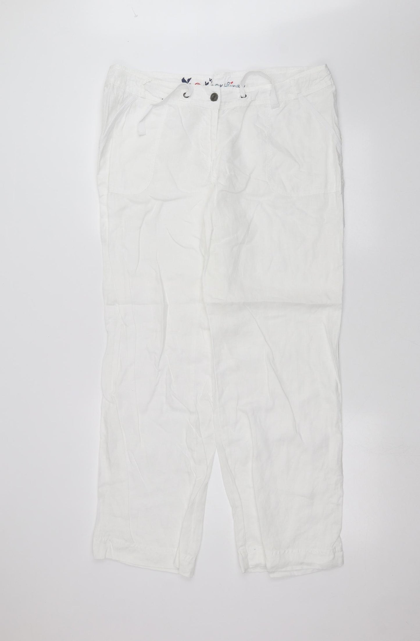 Atmosphere Womens White   Trousers  Size 16 L27 in
