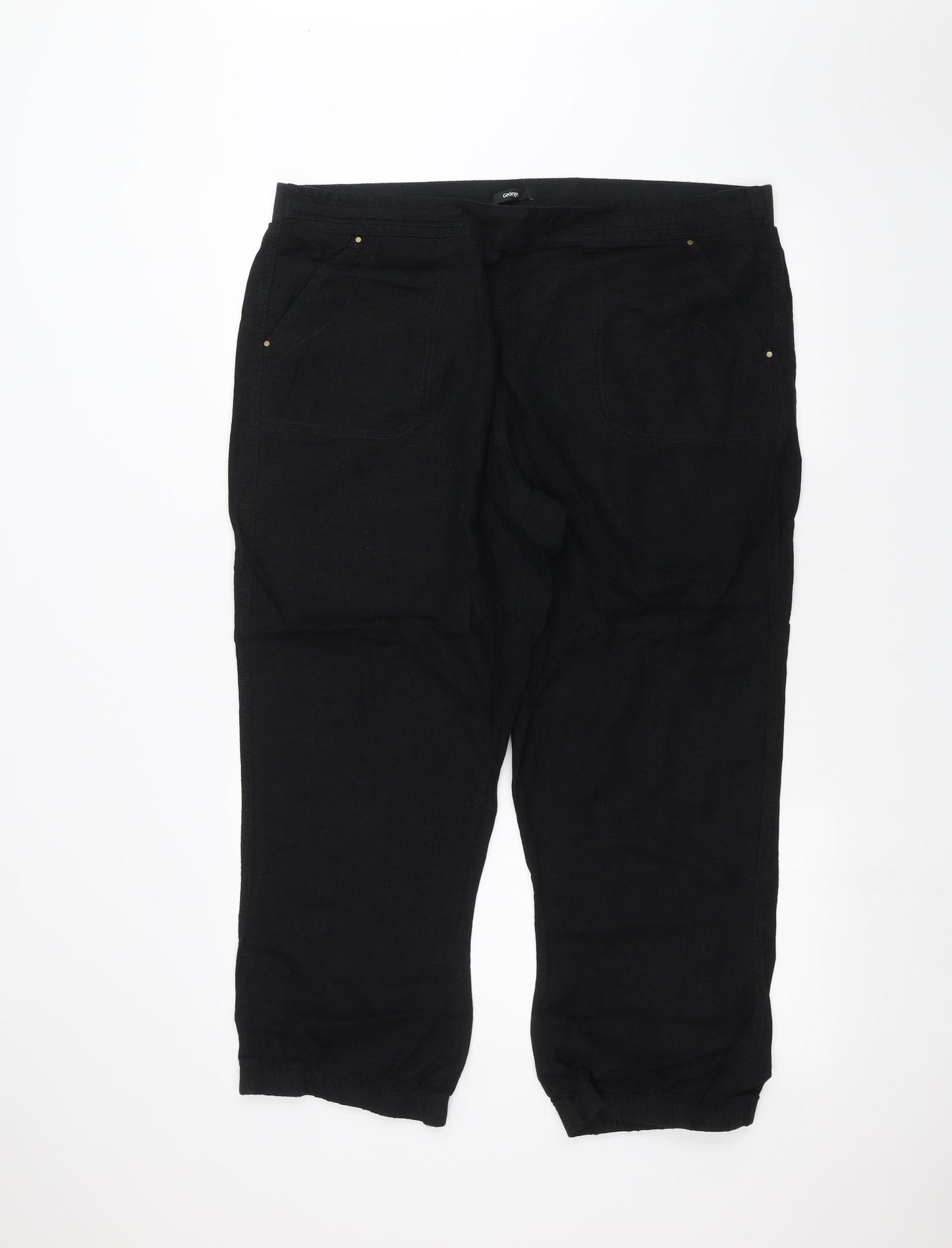 George Womens Black   Trousers  Size 18 L24 in