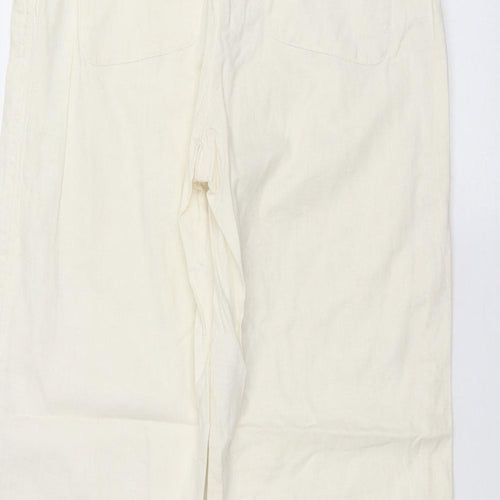 NEXT Womens White   Trousers  Size 12 L27 in
