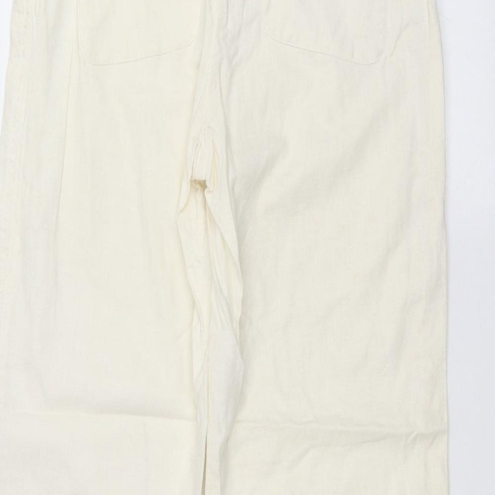 NEXT Womens White   Trousers  Size 12 L27 in