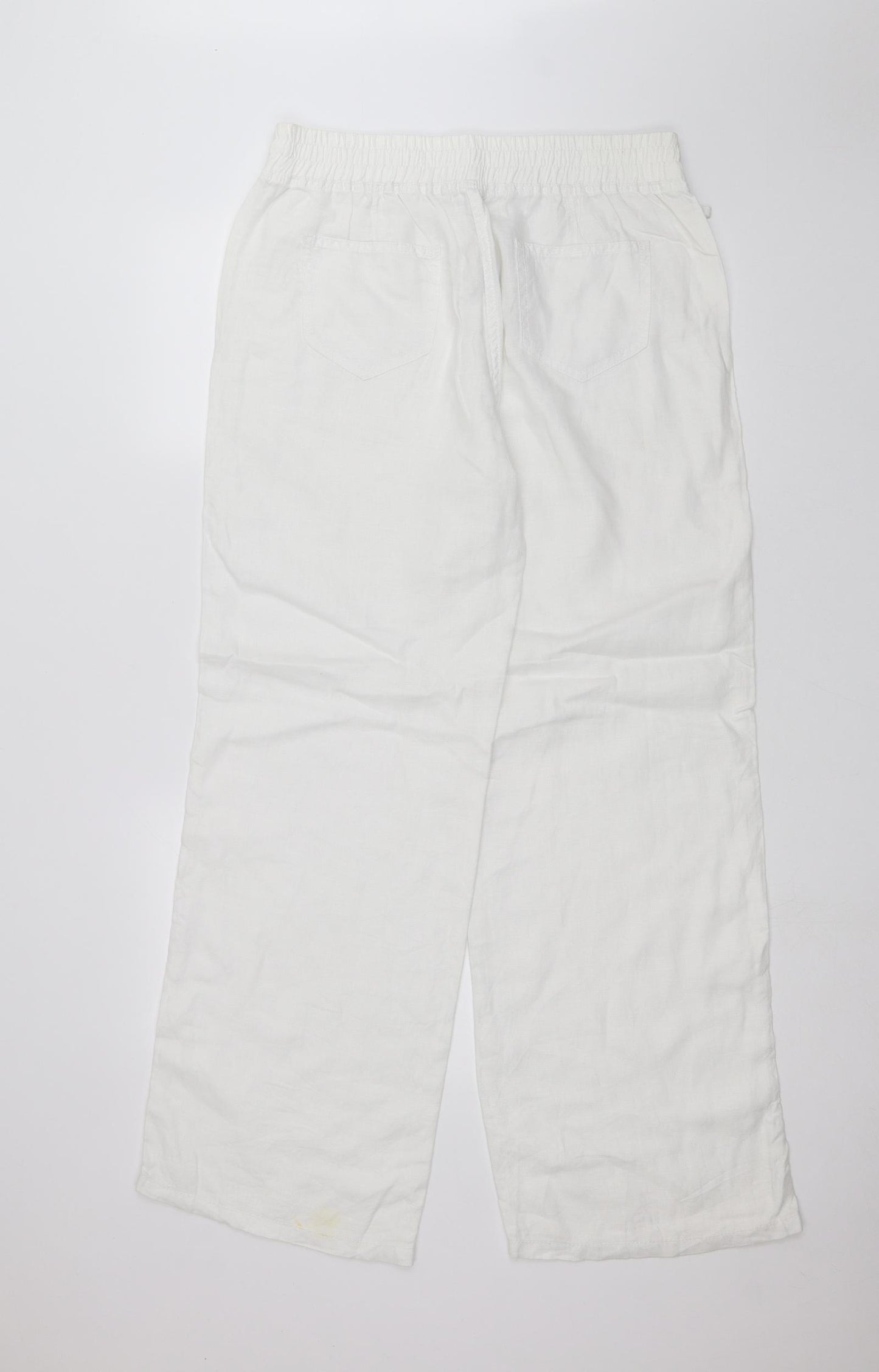 Marks and Spencer Womens White   Trousers  Size 12 L29 in