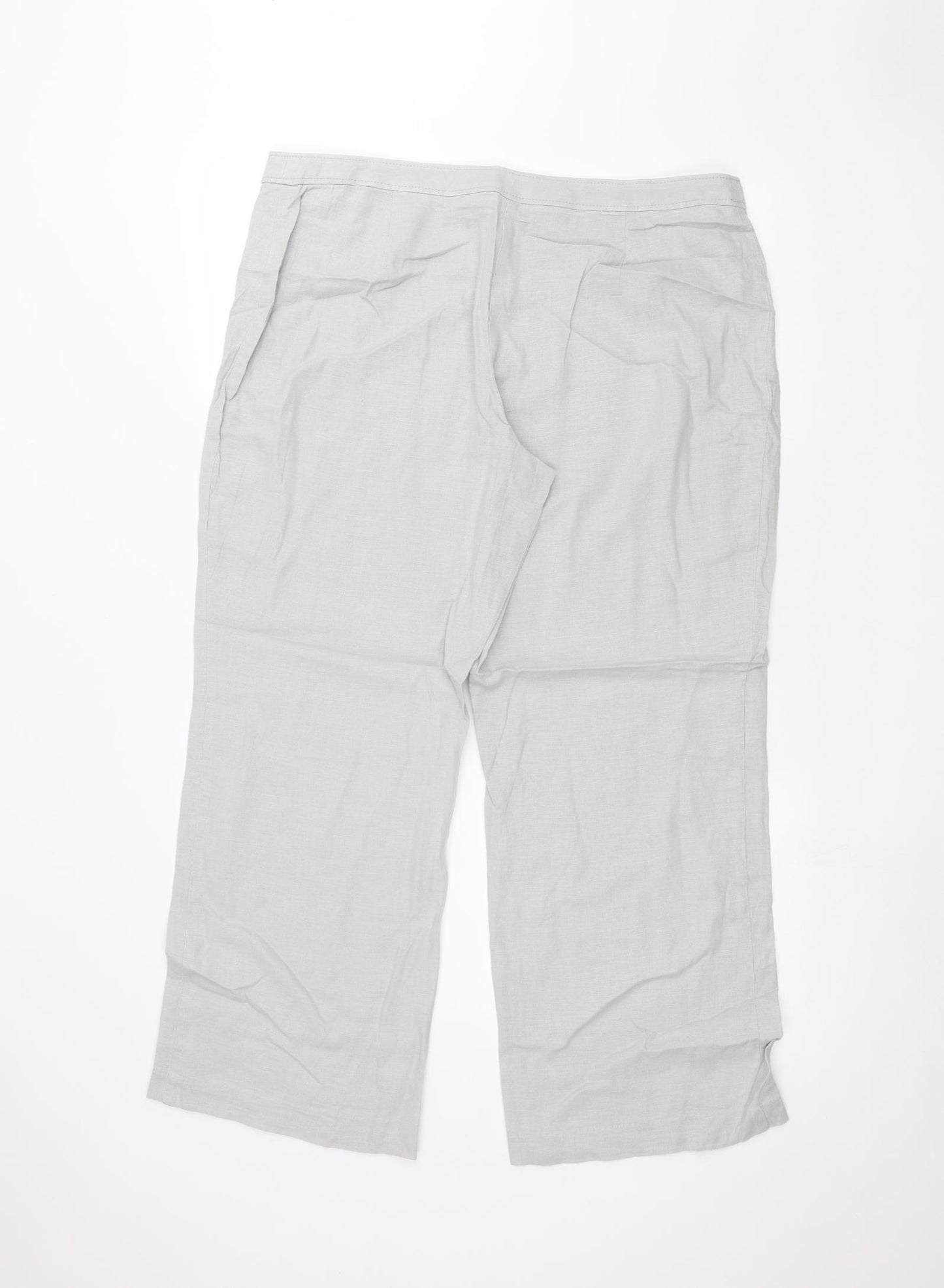 Marks and Spencer Womens Grey   Trousers  Size 16 L25 in
