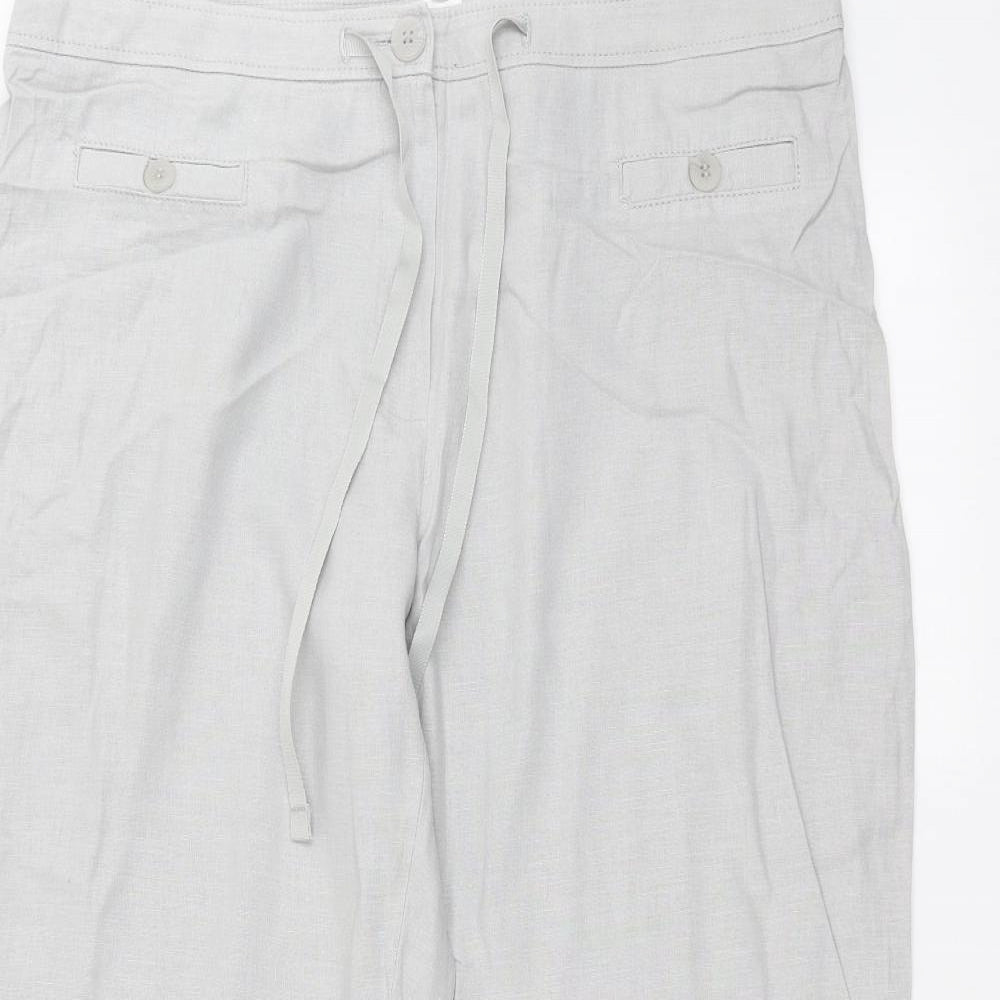 Marks and Spencer Womens Grey   Trousers  Size 16 L25 in