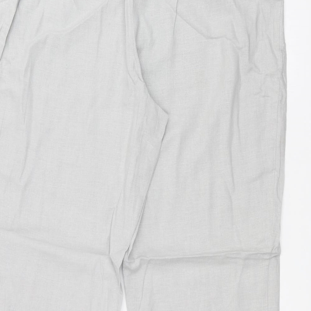 Marks and Spencer Womens Grey   Trousers  Size 16 L25 in
