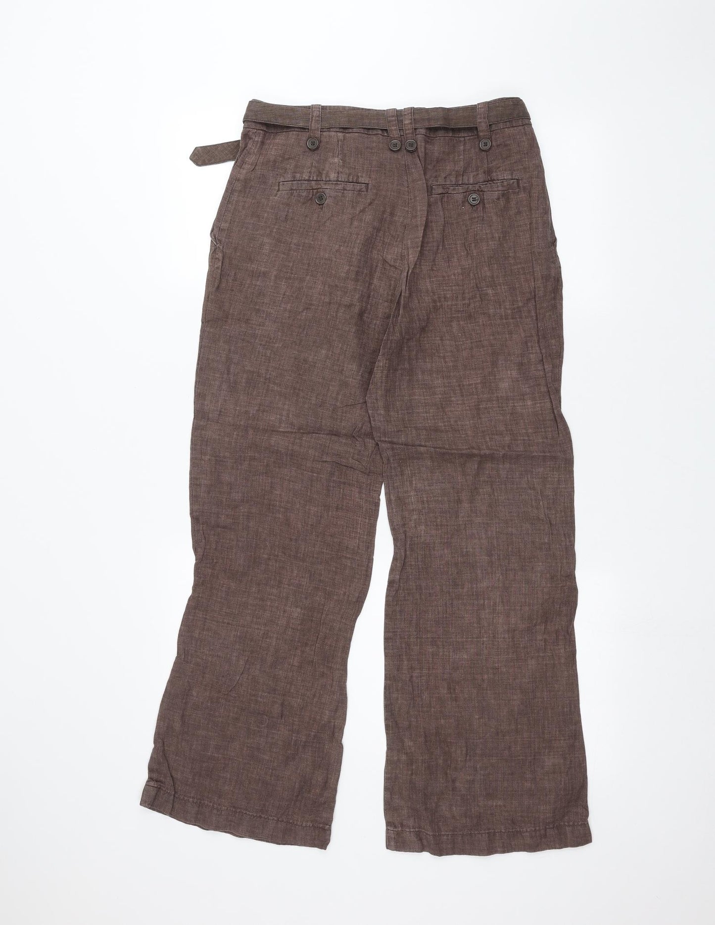 H&M Womens Brown   Trousers  Size 10 L27 in