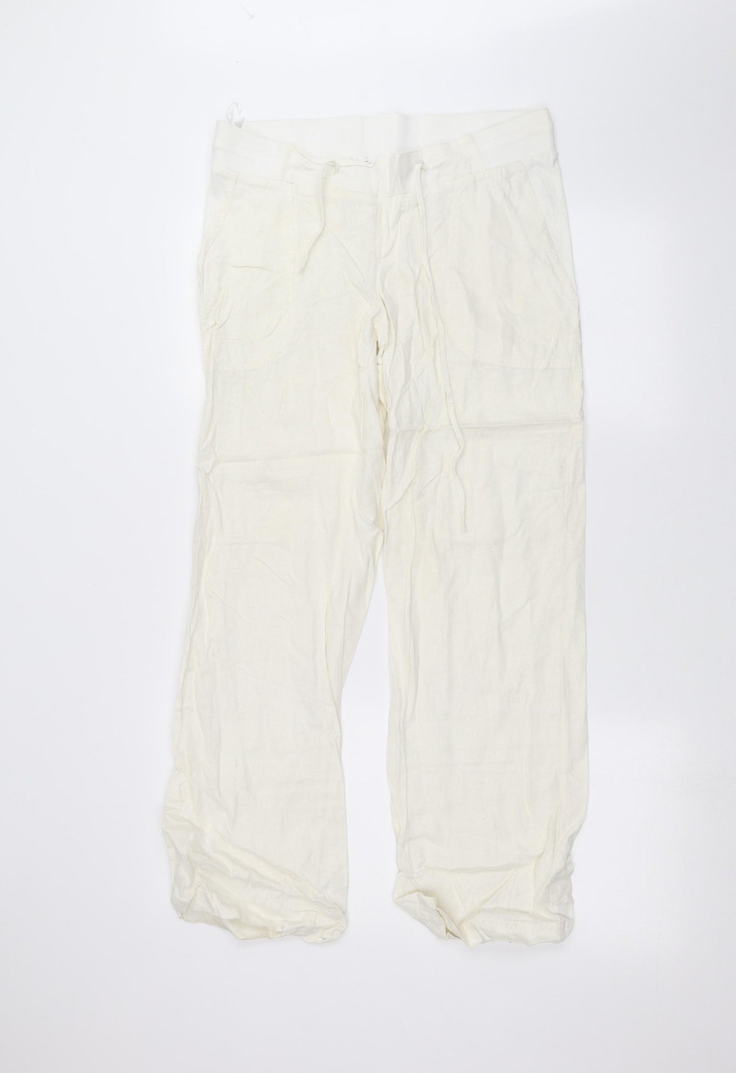 Mothercare Womens White   Trousers  Size 12 L26 in