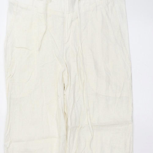 Mothercare Womens White   Trousers  Size 12 L26 in