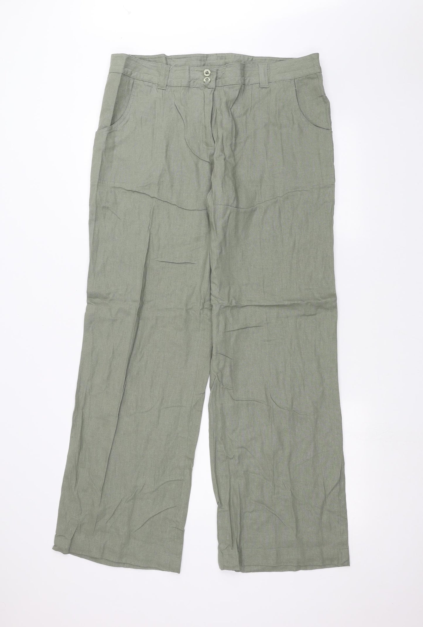 EthelAustin Womens Green   Trousers  Size 16 L29 in