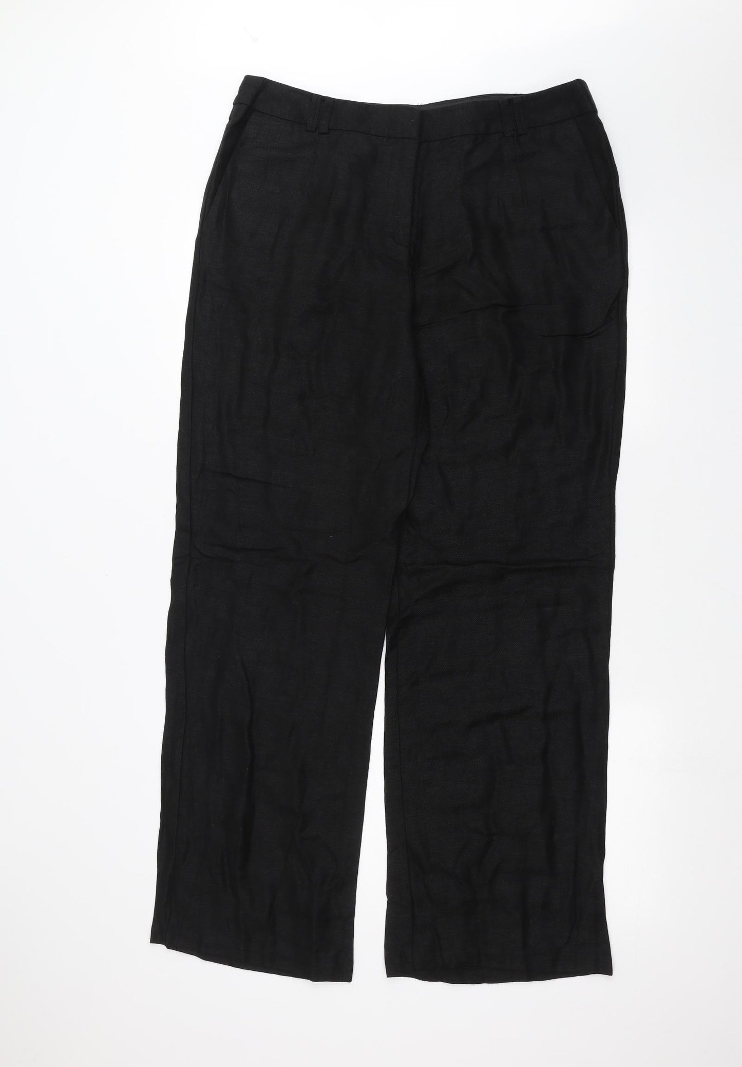 NEXT Womens Black   Trousers  Size 16 L28 in
