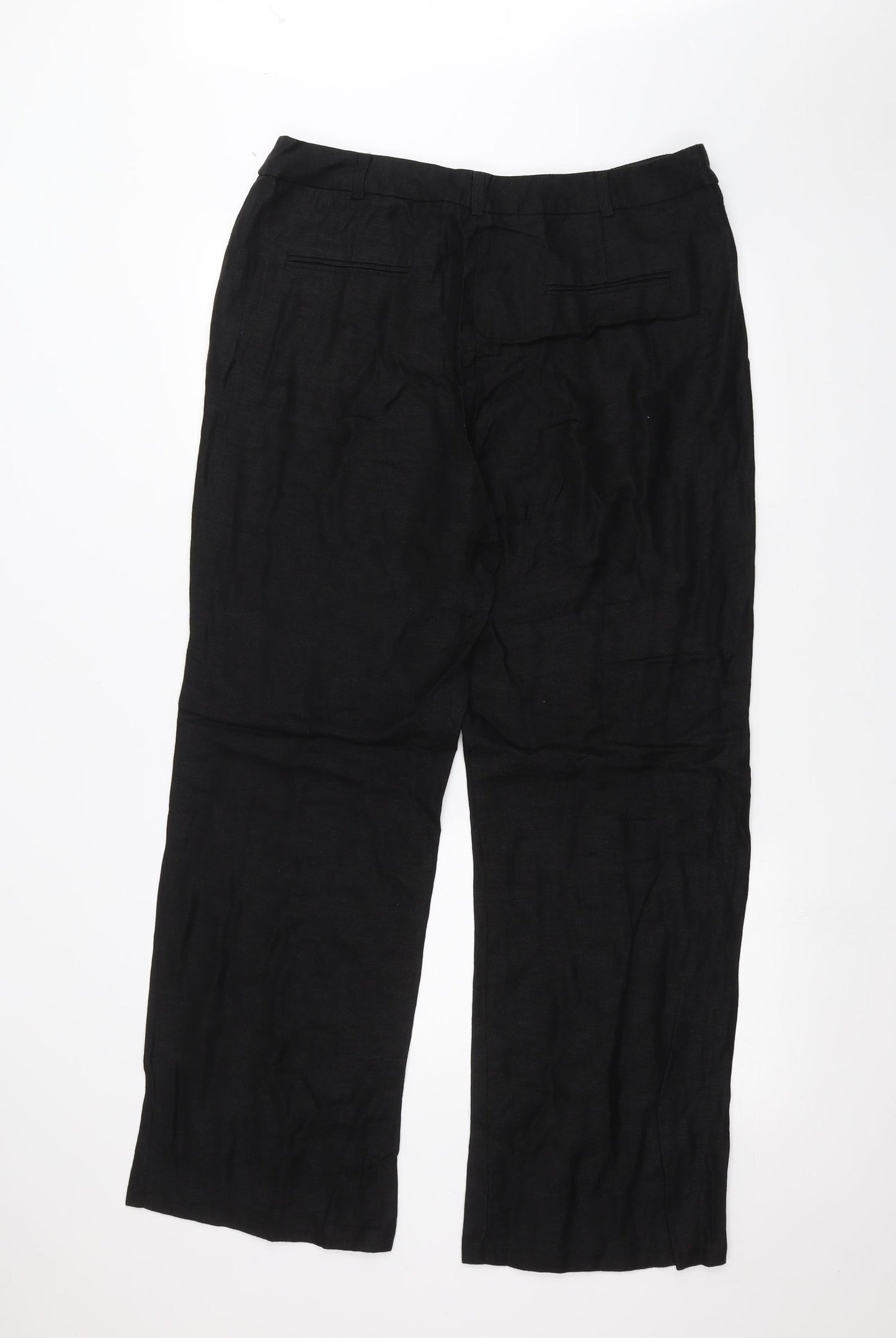 NEXT Womens Black   Trousers  Size 16 L28 in