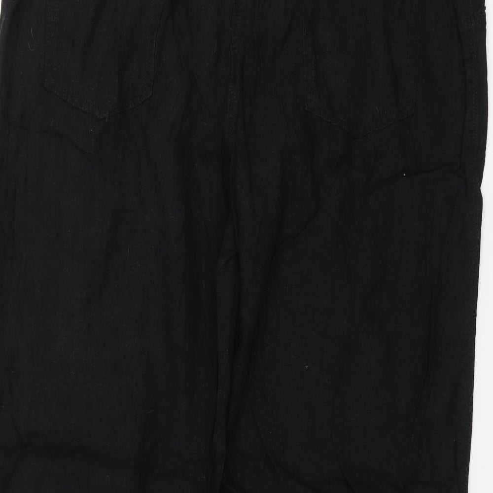 M&Co Womens Black   Trousers  Size 18 L28 in