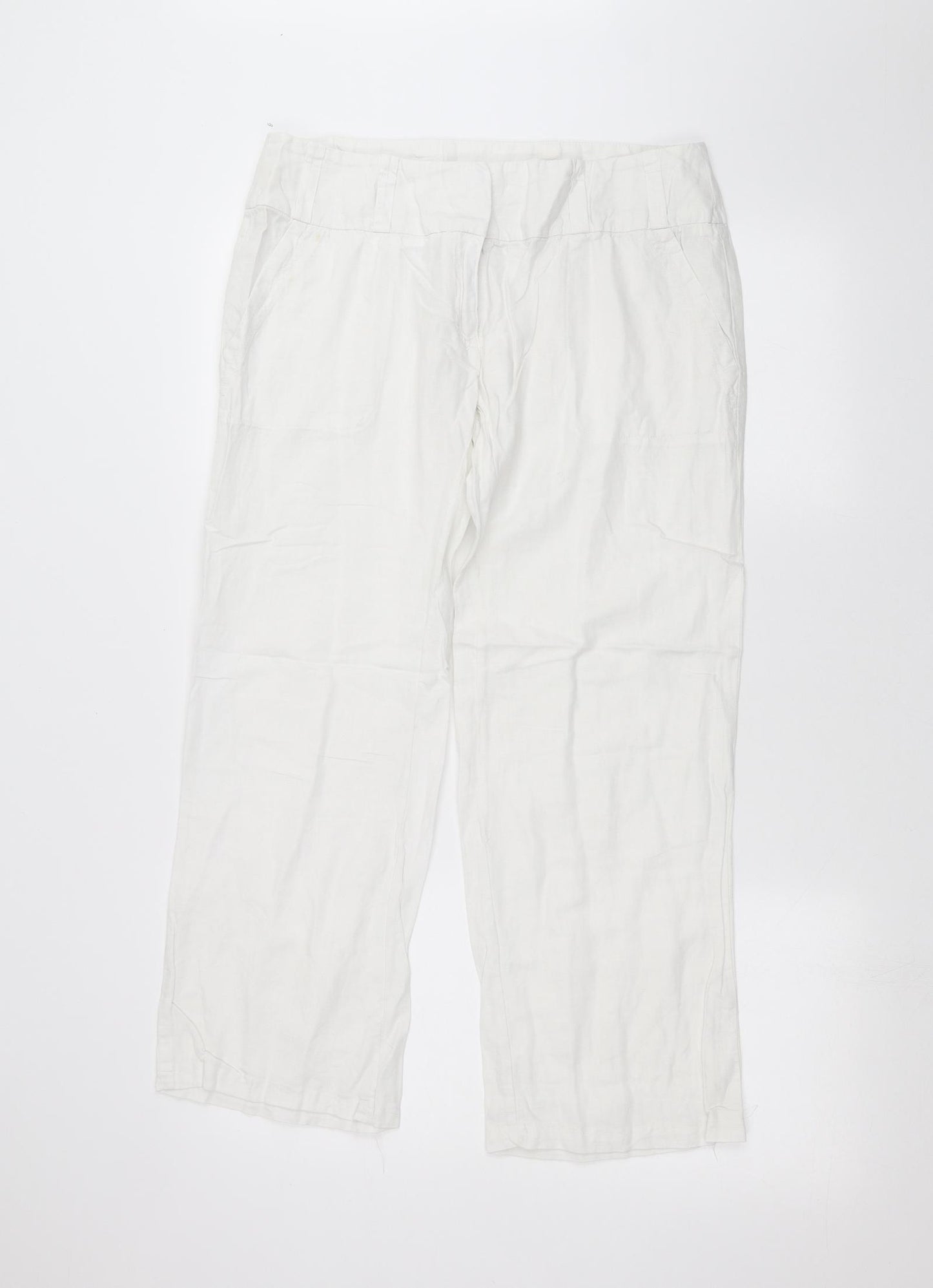 Bay Womens White   Trousers  Size 12 L26 in