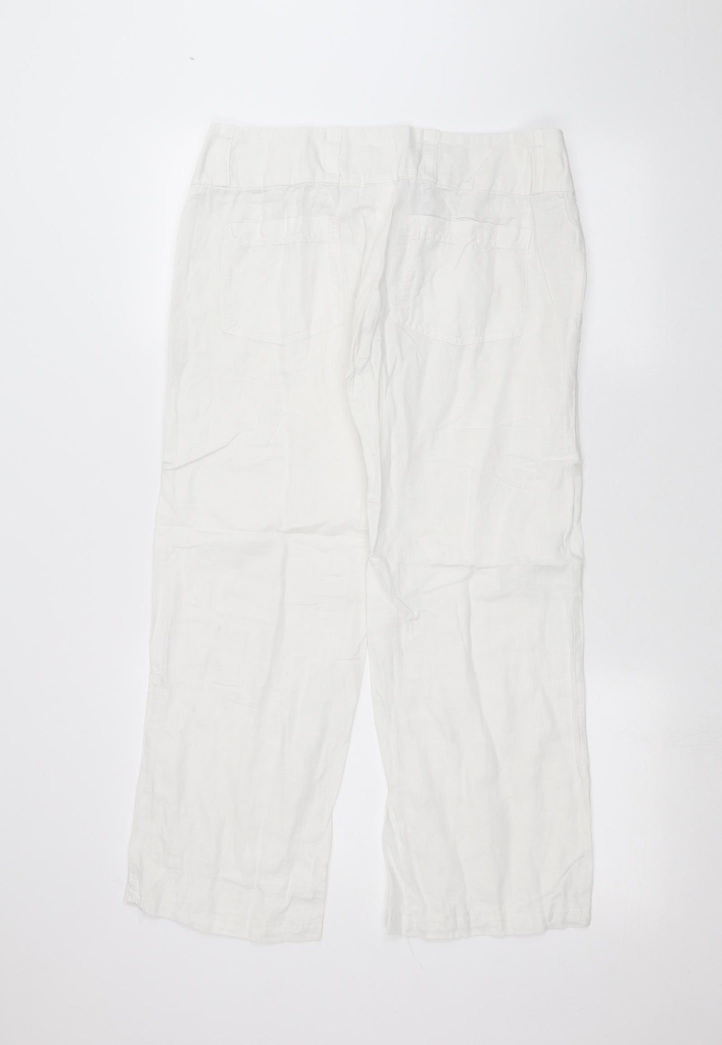 Bay Womens White   Trousers  Size 12 L26 in