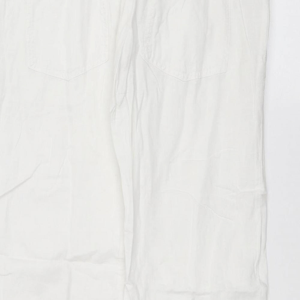 Bay Womens White   Trousers  Size 12 L26 in