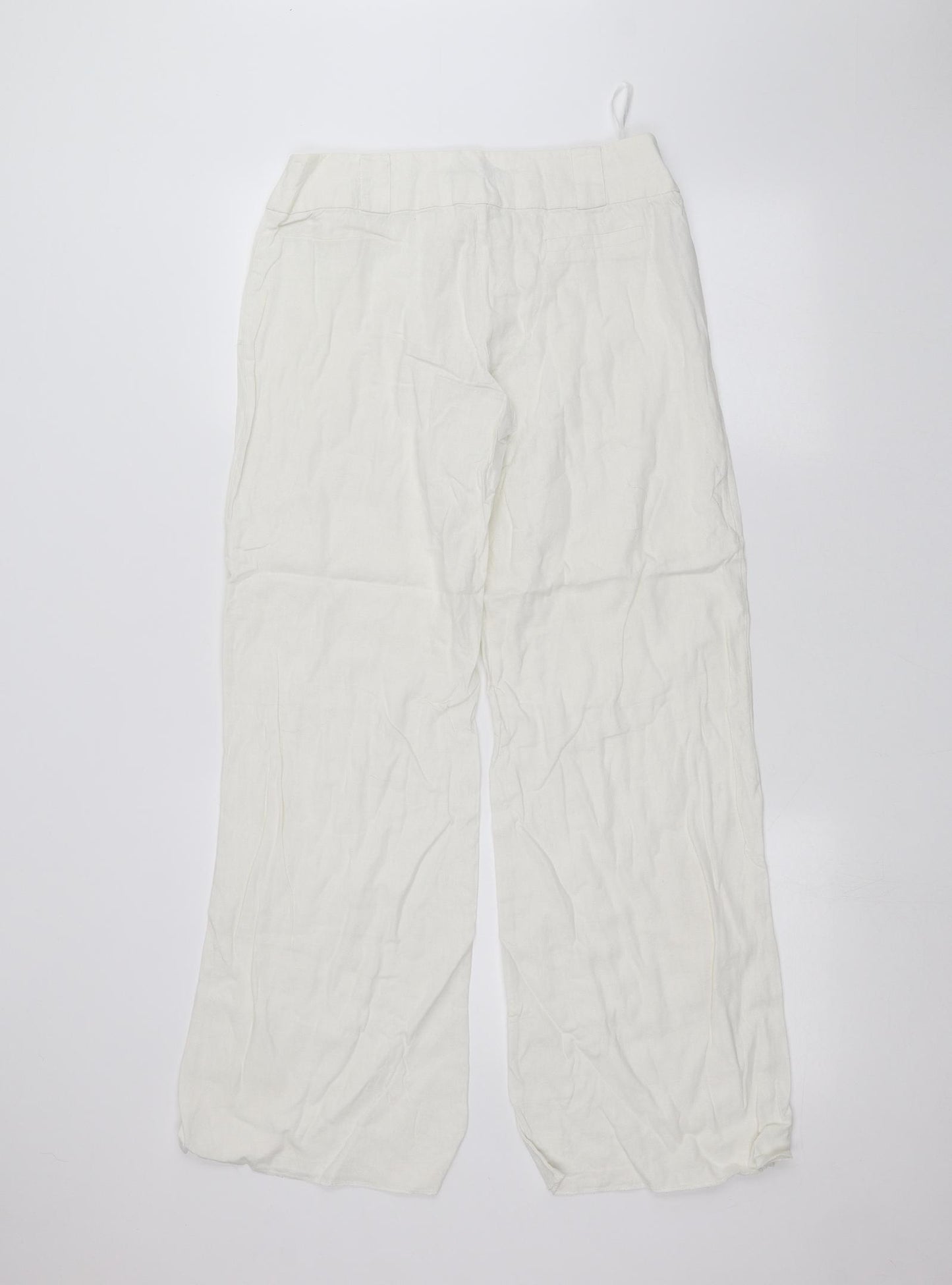 F&F Womens White   Trousers  Size 10 L28 in