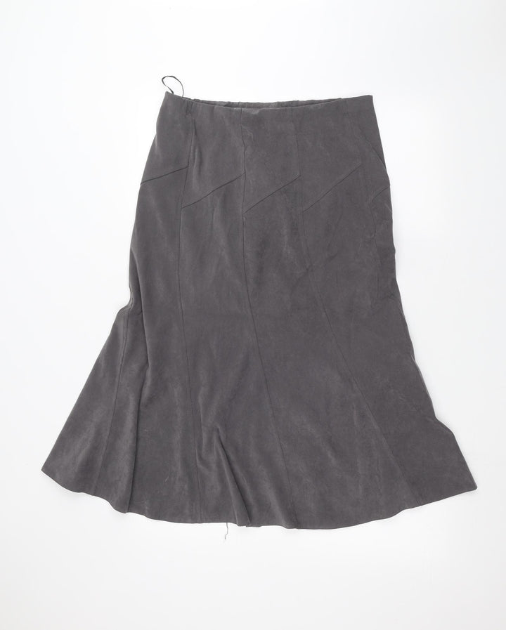Bonmarché Womens Grey A-Line Skirt Size 12