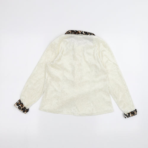 Preworn Girls White   Jacket  Size 9 Years