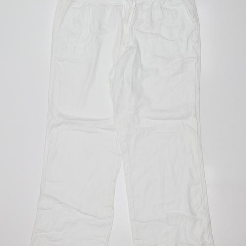 George Womens White   Trousers  Size 18 L28 in