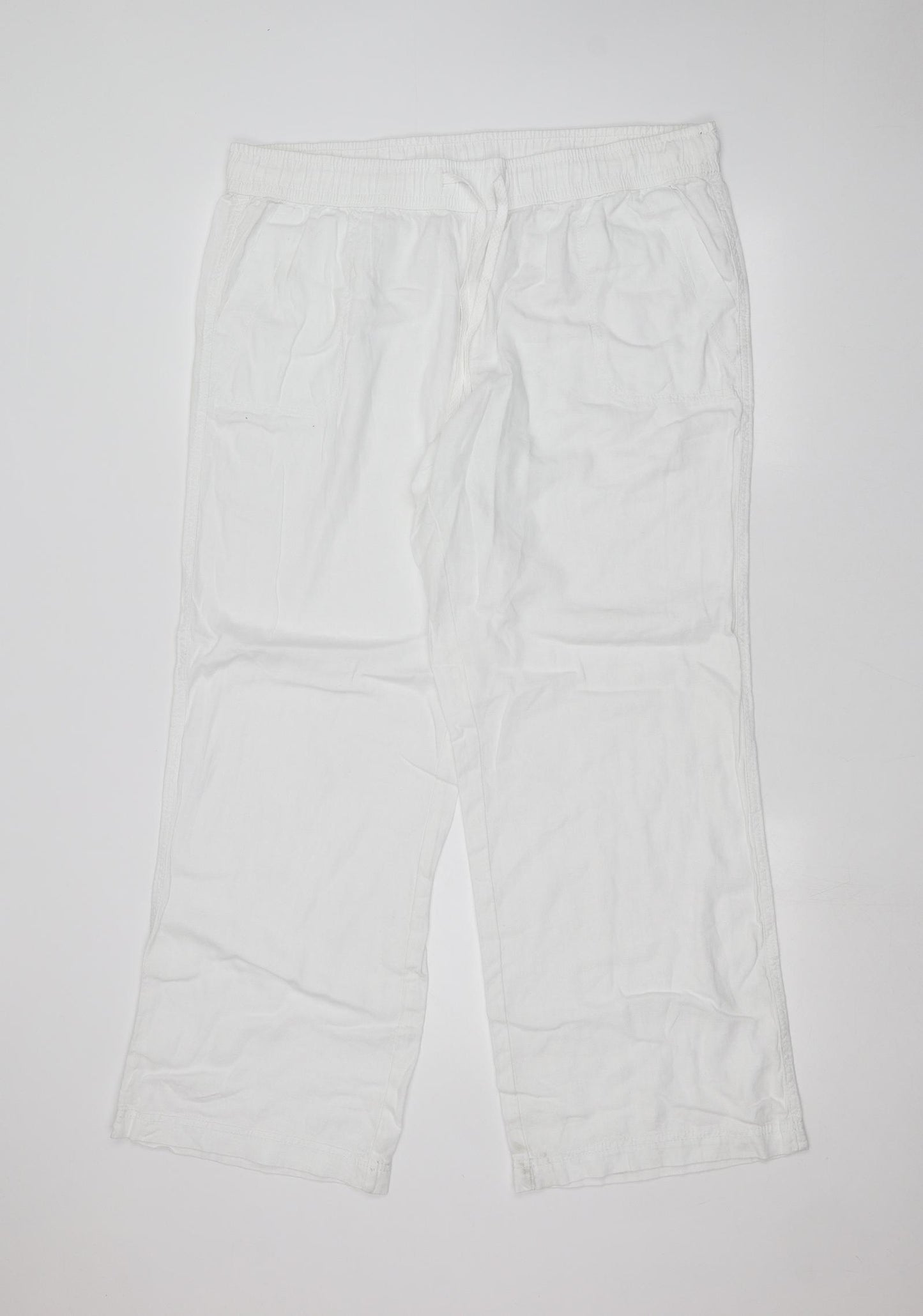 George Womens White   Trousers  Size 18 L28 in