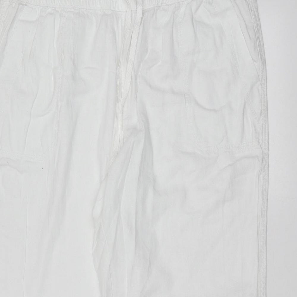 George Womens White   Trousers  Size 18 L28 in
