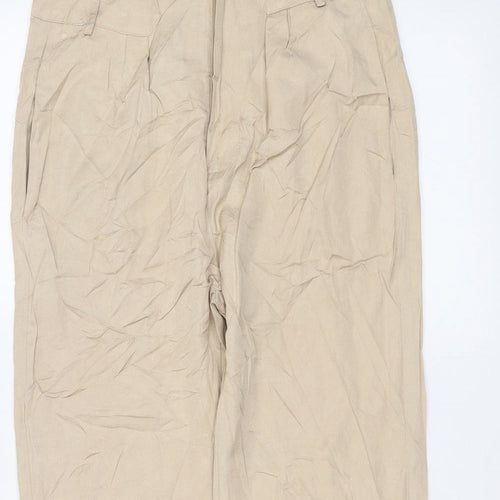 sunko Womens Brown   Trousers  Size 12 L28 in