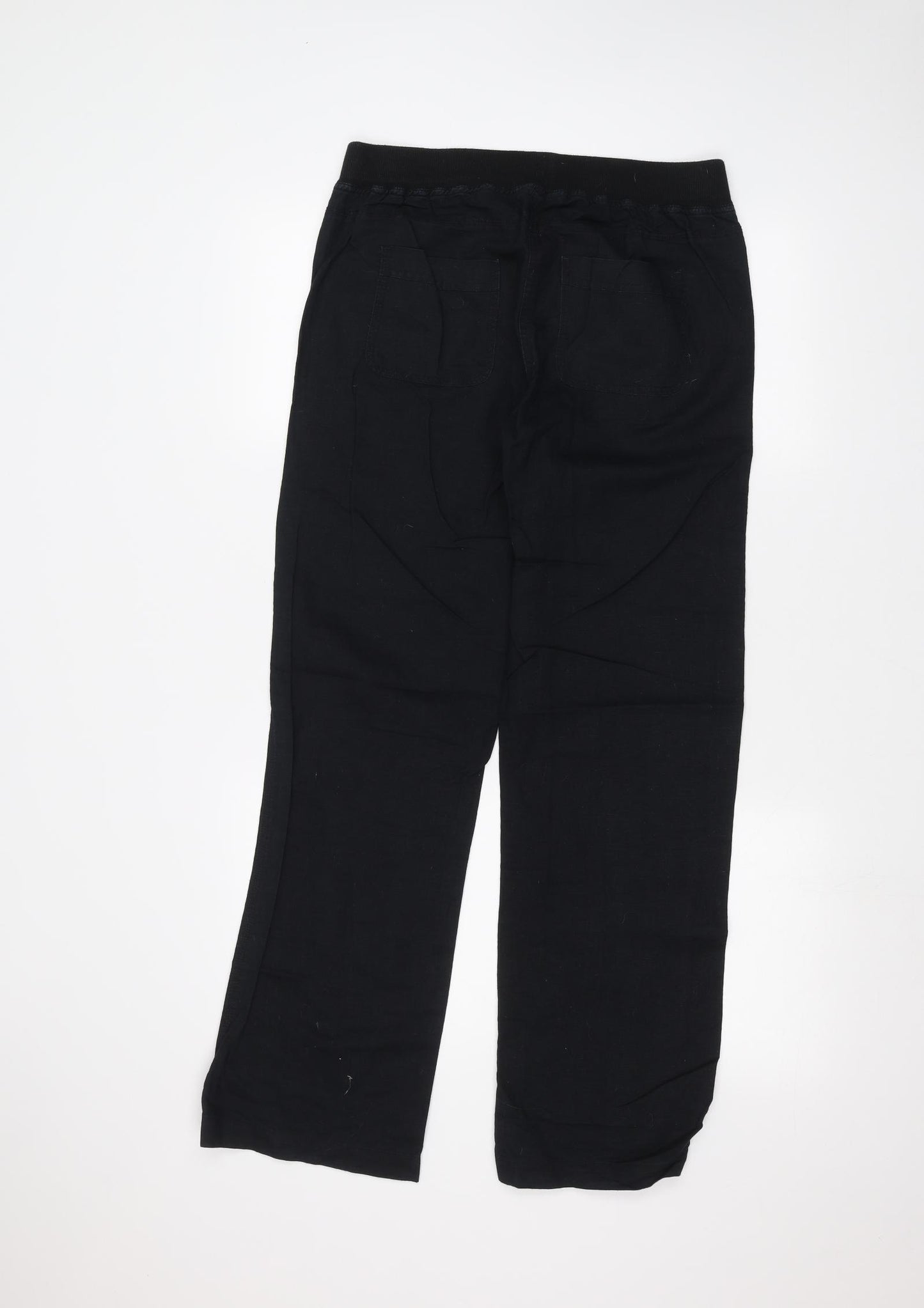 Marks and Spencer Womens Black   Trousers  Size 8 L28 in
