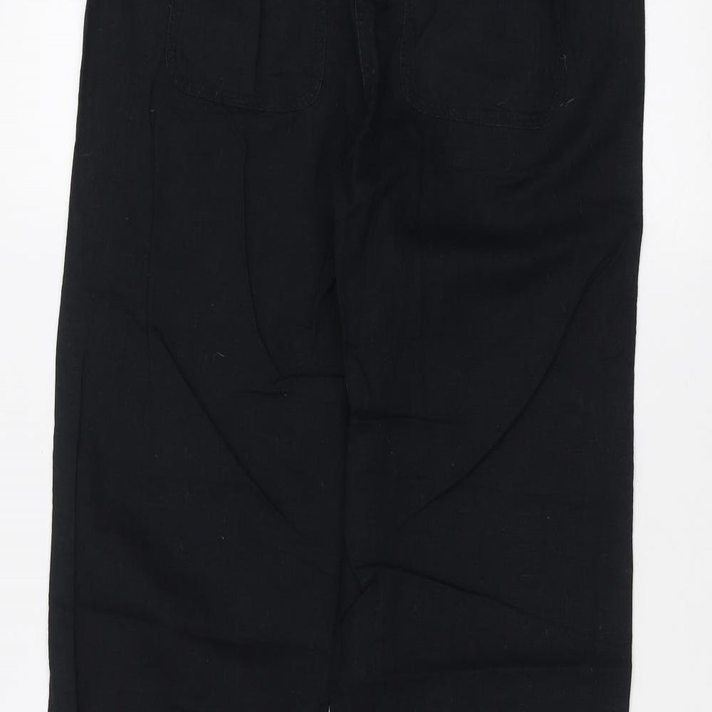 Marks and Spencer Womens Black   Trousers  Size 8 L28 in