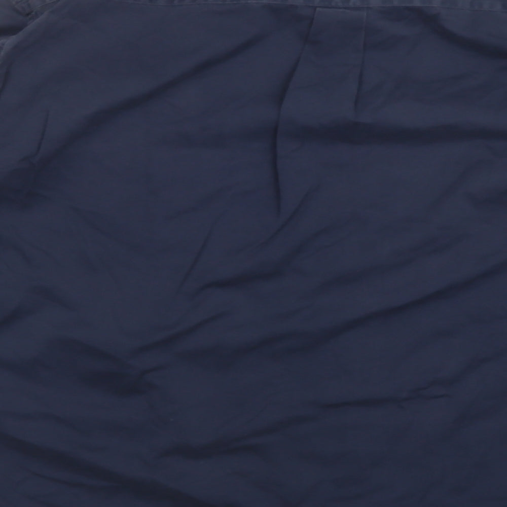 M&S Mens Blue    Button-Up Size L