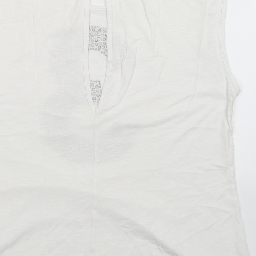 plaza italia Womens White   Basic Tank