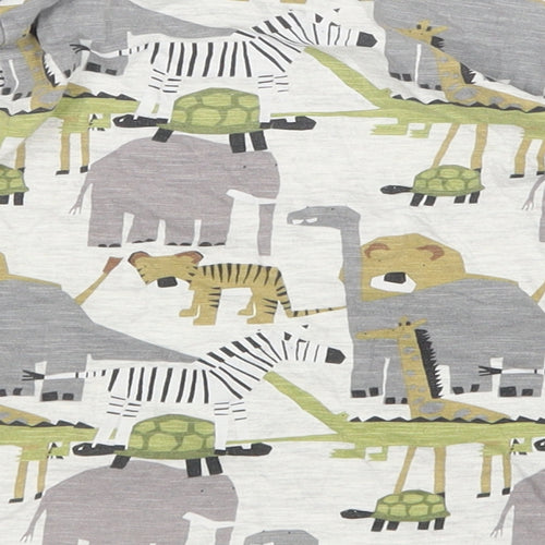 NEXT Boys Grey Animal Print  Pullover Sweatshirt Size 3-4 Years