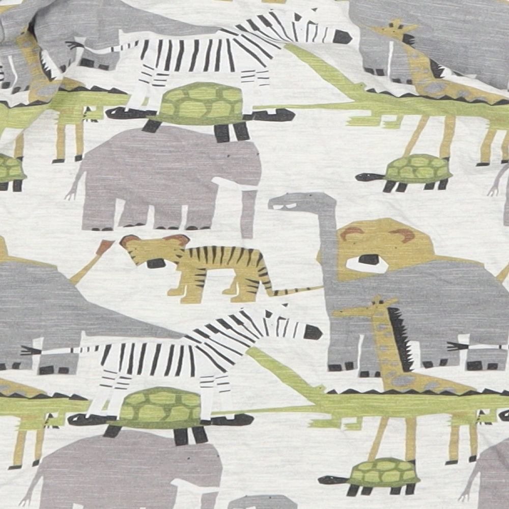 NEXT Boys Grey Animal Print  Pullover Sweatshirt Size 3-4 Years