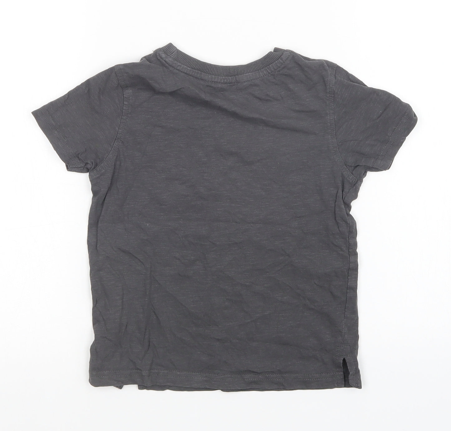 George Boys Grey   Basic T-Shirt Size 3-4 Years