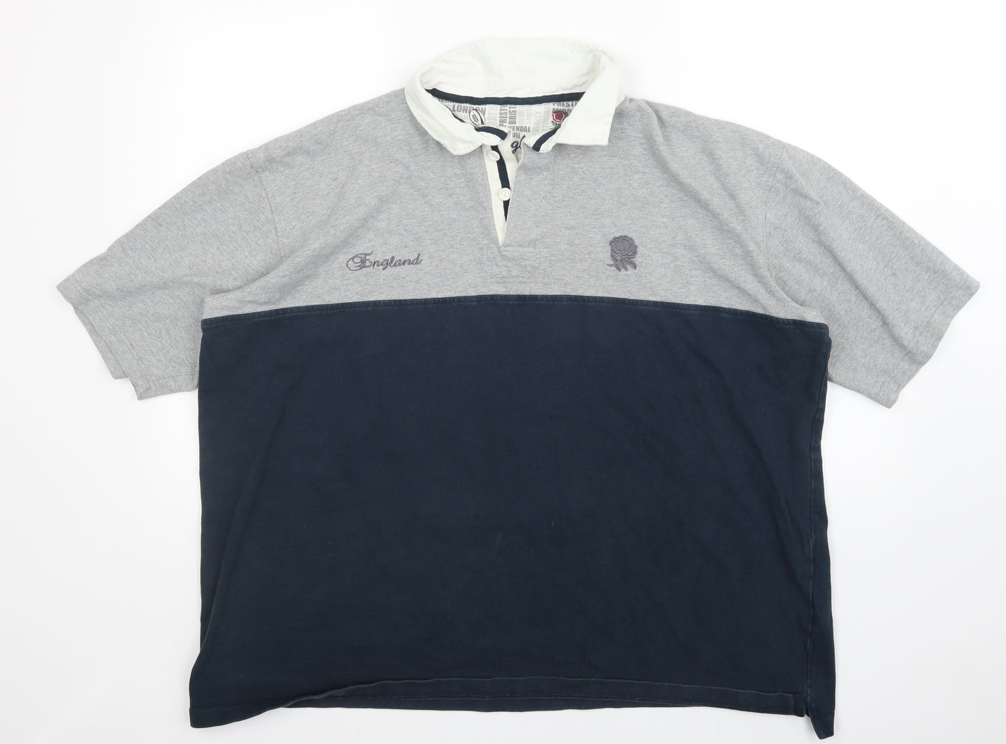 Cotton Traders Mens Multicoloured Colourblock   Polo Size 3XL