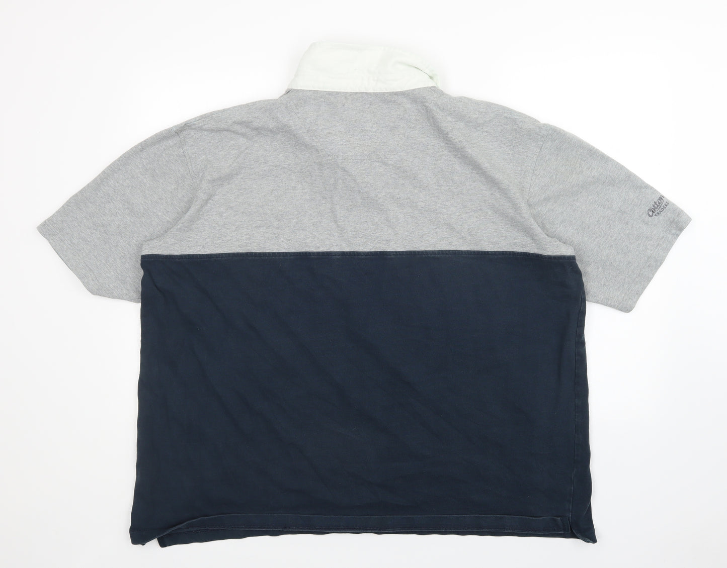 Cotton Traders Mens Multicoloured Colourblock   Polo Size 3XL