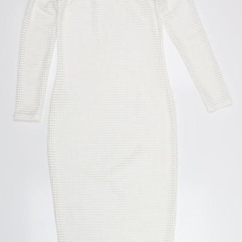 River Island Womens White   Sheath  Size 10