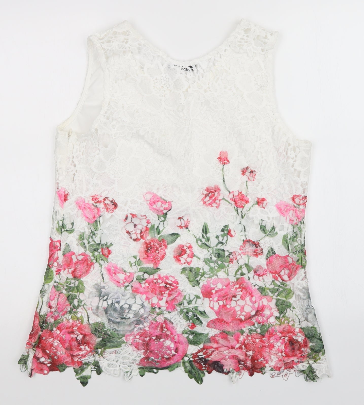 Quiz Womens Multicoloured Floral  Basic Blouse Size 14