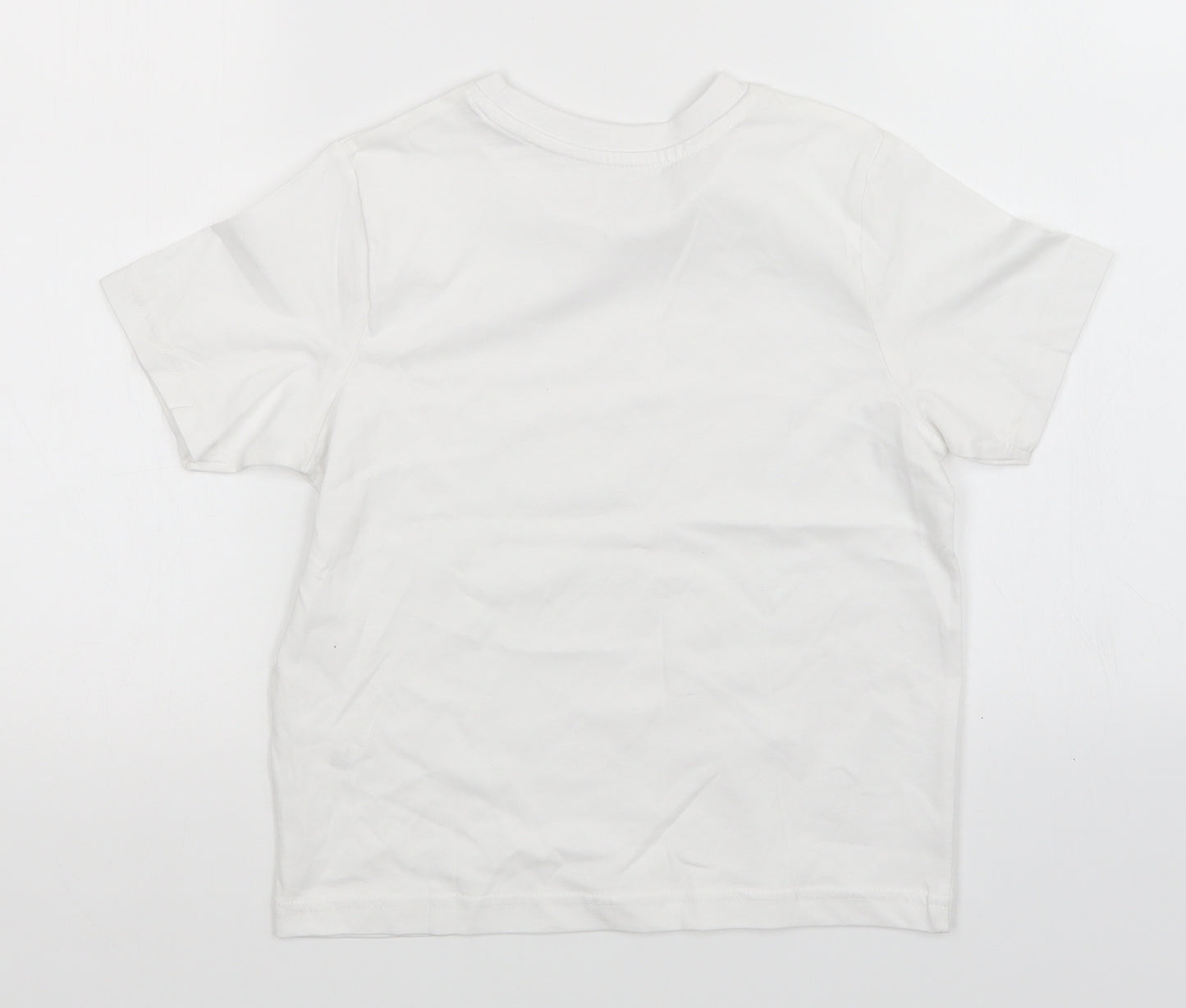 TU Boys White   Basic T-Shirt Size 5 Years