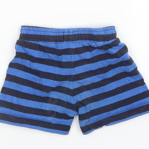 Baby Boys Blue Striped  Sweatpants Trousers Size 9-12 Months