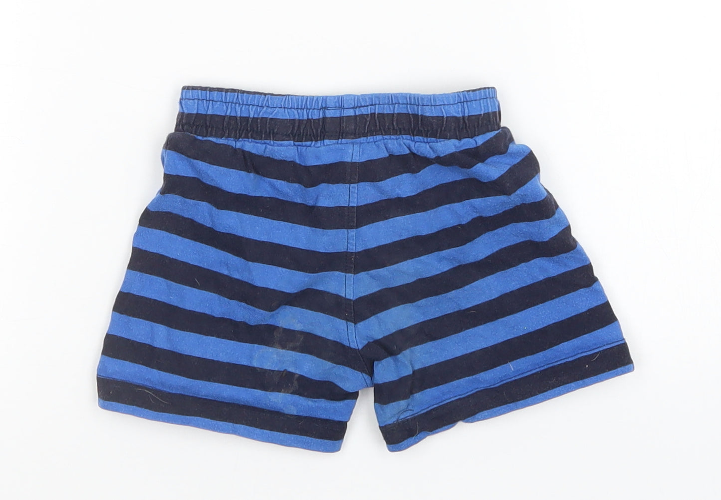 Baby Boys Blue Striped  Sweatpants Trousers Size 9-12 Months