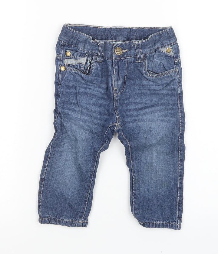 fagottino Boys Blue Jeans Size 9-12 Months