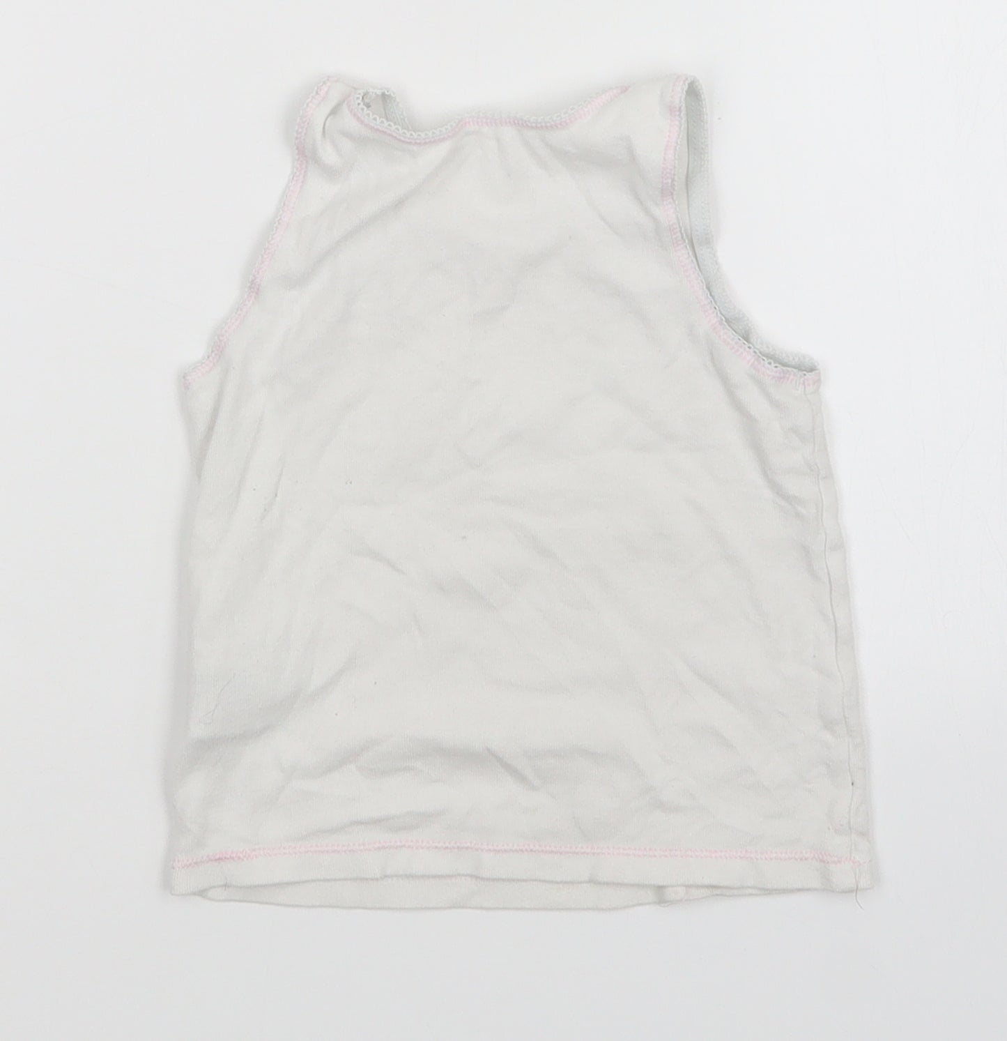 Mothercare Girls White   Basic Tank Size 2-3 Years  - Peppa Pig