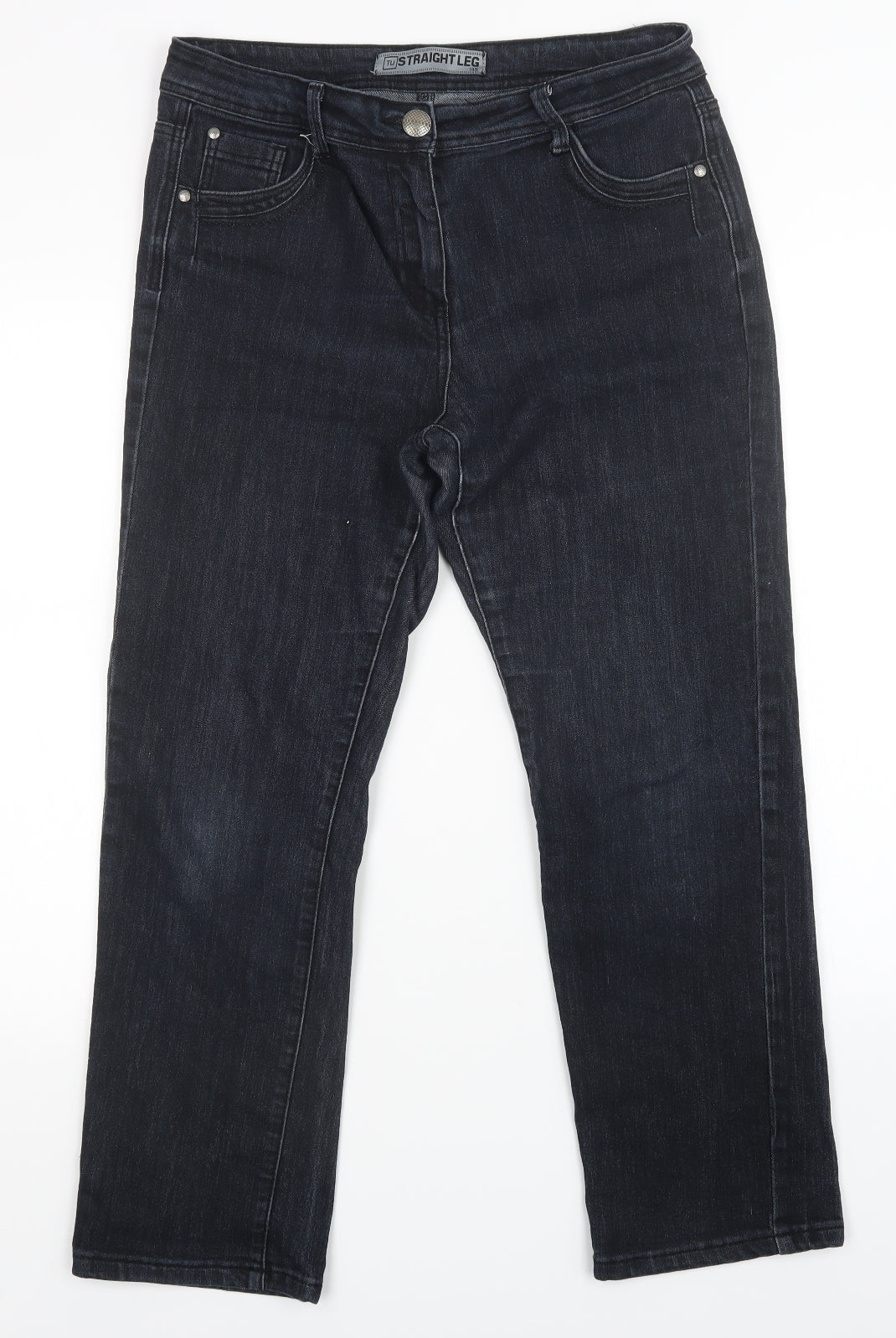 TU Womens Blue   Straight Jeans Size 14 L27 in